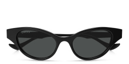 Shop GUCCI Cat-Eye Sunglasses in Black online.