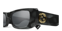 GUCCI Rectangle Sunglasses in Grey – Product Photo 3