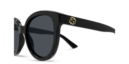 GUCCI Oversized Round Sunglasses in Black – Product Photo 3