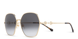 GUCCI Oversized Irregular Sunglasses in Gold – Product Photo 2
