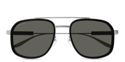 نظارات شمسية أفياتور من غوتشي بلون فضي - صورة المنتج 1