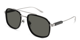 Shop GUCCI Aviator Sunglasses in Silver online.