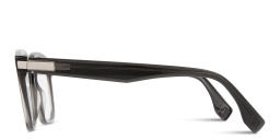 Shop FENDI Essential Square Eyeglasses in Transparent Grey online.