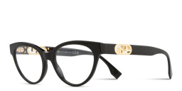 Shop FENDI O'Lock Cat-Eye Eyeglasses in Black online.