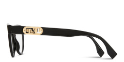 Shop FENDI O'Lock Cat-Eye Eyeglasses in Black online.