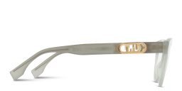 Shop FENDI O'Lock Cat-Eye Eyeglasses in Green online.