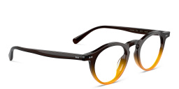 Shop OLIVER PEOPLES OP-13 Unisex Round Eyeglasses in Whisky Gradient online.