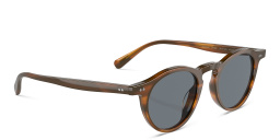 Shop OLIVER PEOPLES OP-13 Unisex Round Sunglasses in Brown online.