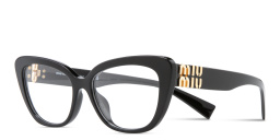 نظارات طبية طراز كات آي من ميو ميو بلون أسود - صورة المنتج 2