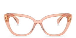 Wide Cat-Eye Eyeglasses من ميو ميو بلون وردي شفاف - صورة المنتج 1