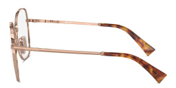 Shop MIU MIU Wide Panthos Eyeglasses in Rose Gold online.