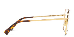 تسوق نظارات طبية غير منتظمة كبيرة ميو ميو بلون ذهبي أونلاين.