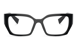 MIU MIU Rectangle Eyeglasses in Black – Product Photo 1