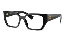 MIU MIU Rectangle Eyeglasses in Black – Product Photo 2