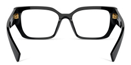 MIU MIU Rectangle Eyeglasses in Black – Product Photo 4