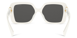 MIU MIU Irregular Sunglasses in White – Product Photo 4