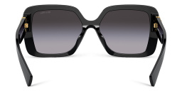MIU MIU Irregular Sunglasses in Black – Product Photo 4