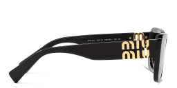 Shop MIU MIU Rectangle Sunglasses in Black online.