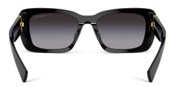 Shop MIU MIU Rectangle Sunglasses in Black online.