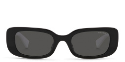 MIU MIU Rectangle Sunglasses in Black – Product Photo 1