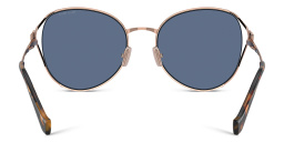 Shop MIU MIU Oversized Panthos Sunglasses in Rose Gold online.