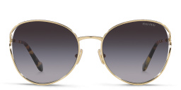 MIU MIU Oversized Panthos Sunglasses in Pale Gold – Product Photo 1