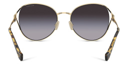 MIU MIU Oversized Panthos Sunglasses in Pale Gold – Product Photo 4