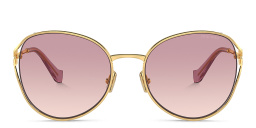 MIU MIU Oversized Panthos Sunglasses in Gold – Product Photo 1