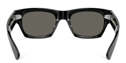 Shop OLIVER PEOPLES Rectangle Sunglasses in Black online.