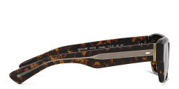 Shop OLIVER PEOPLES Unisex Rectangle Sunglasses in Walnut Tortoise online.