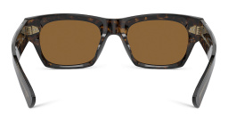 Shop OLIVER PEOPLES Unisex Rectangle Sunglasses in Walnut Tortoise online.