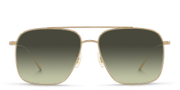 Shop OLIVER PEOPLES Unisex Pilot Sunglasses in Gold online.
