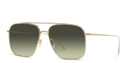 Shop OLIVER PEOPLES Unisex Pilot Sunglasses in Gold online.