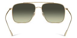 Shop OLIVER PEOPLES Unisex Pilot Sunglasses in Gold online.