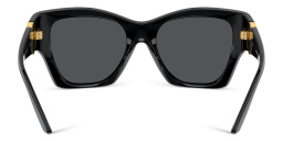 VERSACE Medusa Irregular Sunglasses in Black – Product Photo 4