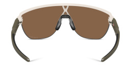 Shop Oakley Half-Rim Mask Sunglasses in Matte Warm Grey online.