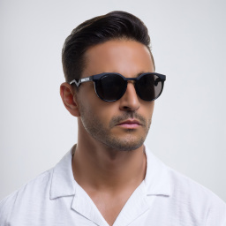 Shop Oakley HSTN Round Sunglasses in Matte Black online.