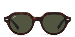 Shop Ray-Ban Unisex Square Sunglasses in Havana online.