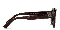 Shop Ray-Ban Unisex Square Sunglasses in Havana online.