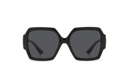 VERSACE Medusa Oversized Square Sunglasses in Black – Product Photo 1