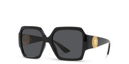 VERSACE Medusa Oversized Square Sunglasses in Black – Product Photo 2