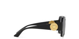 VERSACE Medusa Oversized Square Sunglasses in Black – Product Photo 3