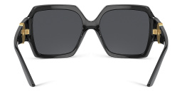 VERSACE Medusa Oversized Square Sunglasses in Black – Product Photo 4