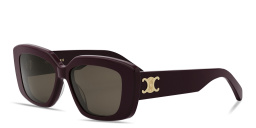 CELINE Triomphe Violet Irregular Sunglasses in Solid purple – Product Photo 2
