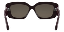 CELINE Triomphe Violet Irregular Sunglasses in Solid purple – Product Photo 4
