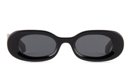 OFF WHITE Amalfi Unisex Oval Sunglasses in Black – Product Photo 1