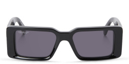 OFF WHITE Milano Unisex Rectangle Sunglasses in Black – Product Photo 1