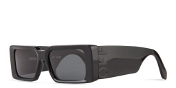 OFF WHITE Milano Unisex Rectangle Sunglasses in Black – Product Photo 2