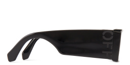 OFF WHITE Milano Unisex Rectangle Sunglasses in Black – Product Photo 3