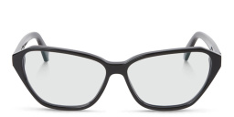 Shop OFF WHITE Unisex Wide Cat-Eye Eyeglasses in Black online.